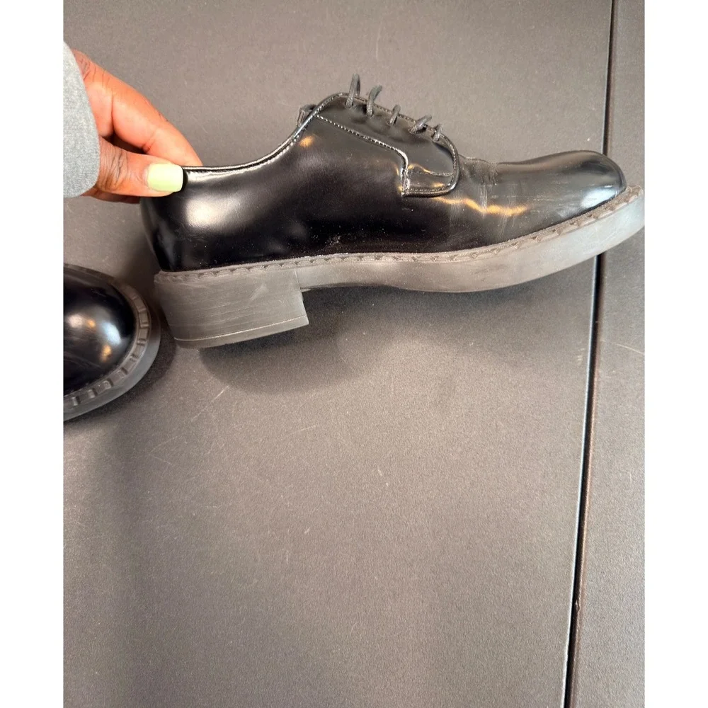 Prada leather derby